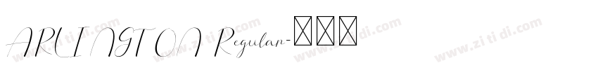 ARLINGTON Regular字体转换